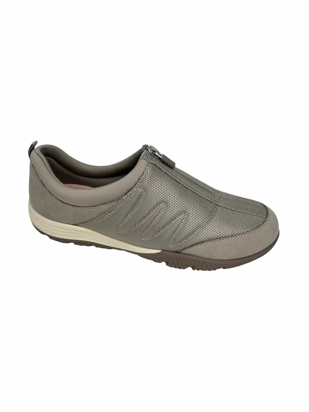 Easy Spirit Women's Bestrong Zip-Up Sneakers Taupe Size 8M